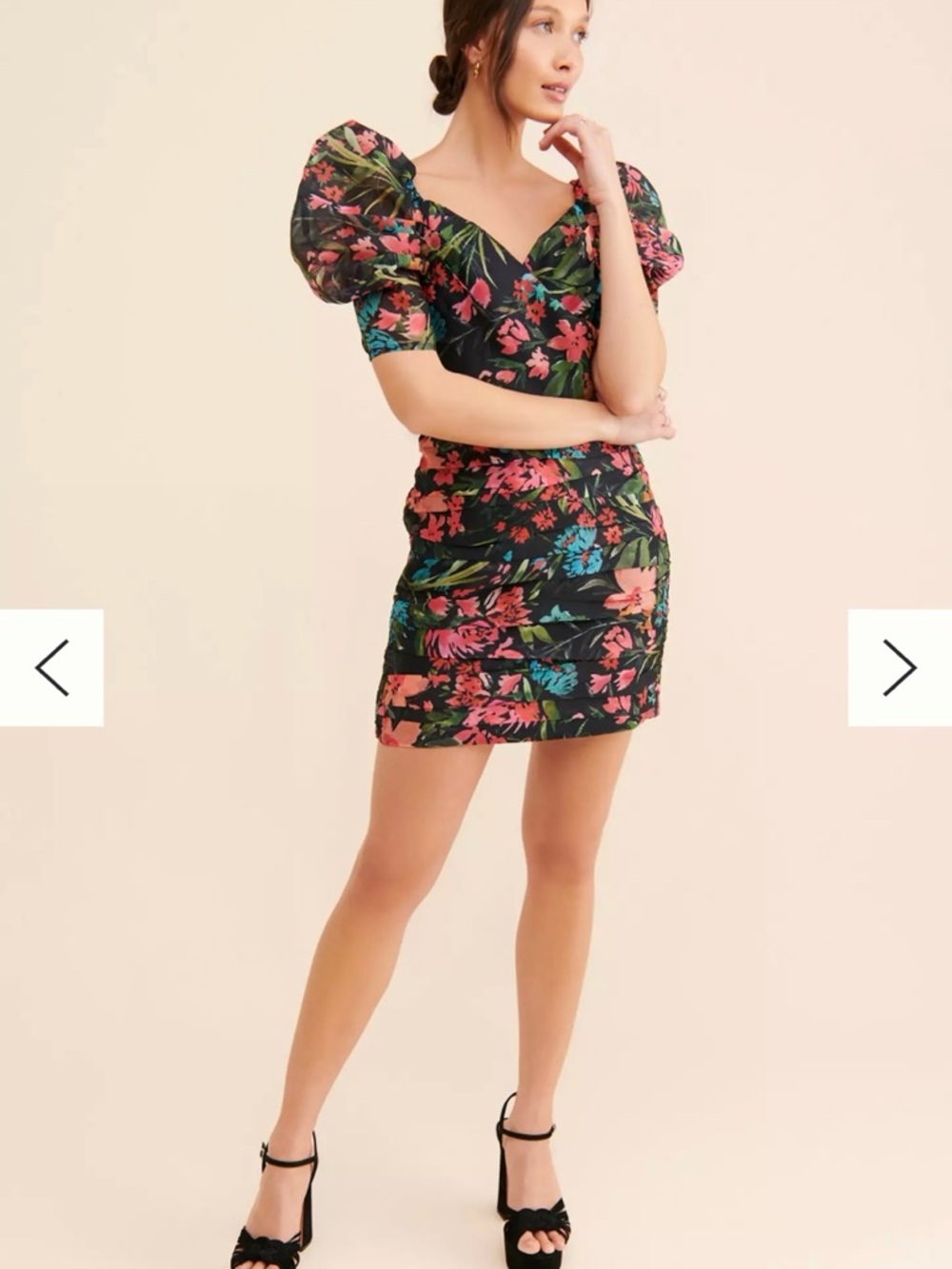 C/Meo Collective Tropical Floral Mini Dress Size Small